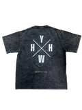 YHWH Snow Washed Oversized Cotton Tee