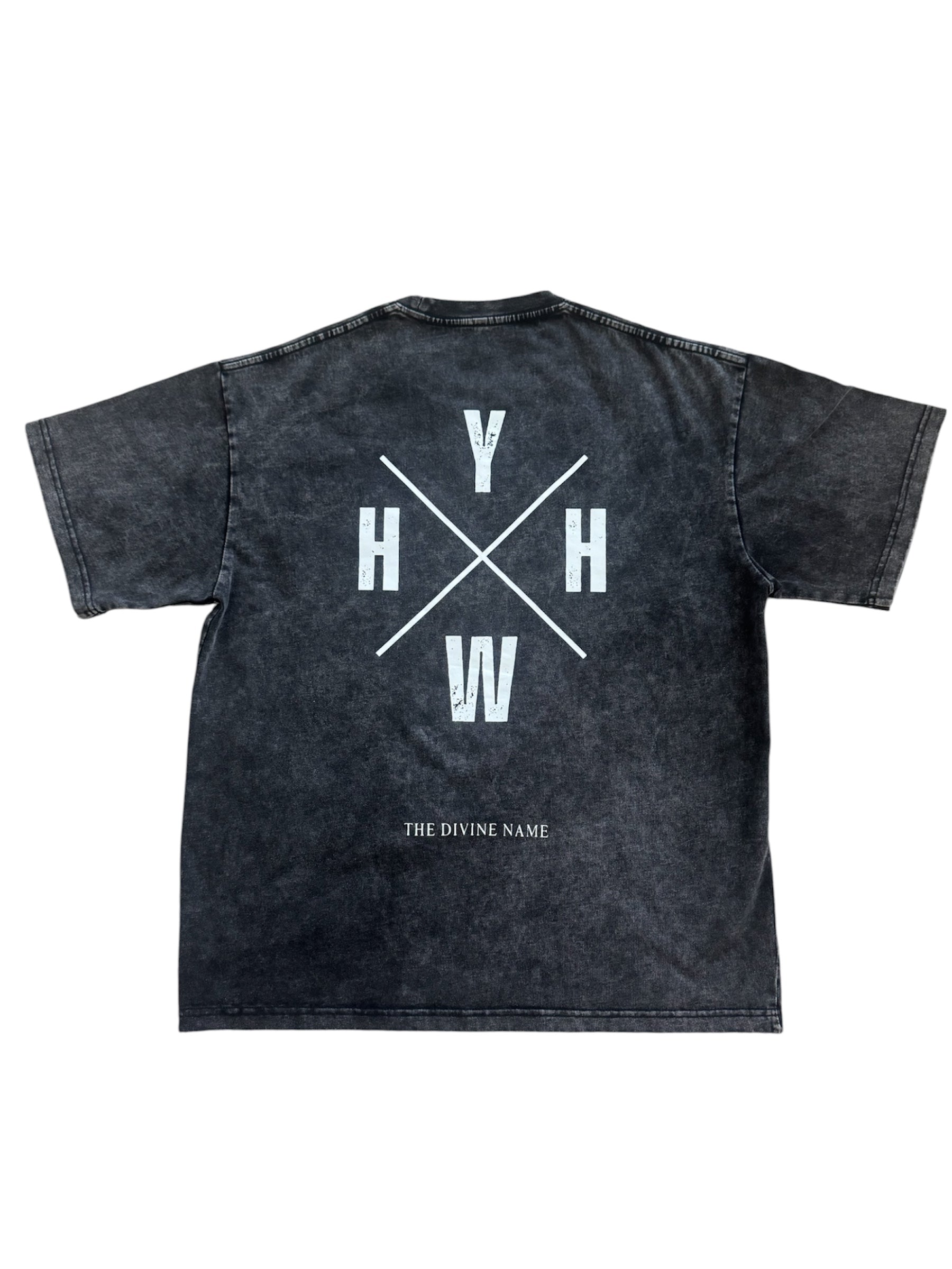 YHWH Snow Washed Oversized Cotton Tee