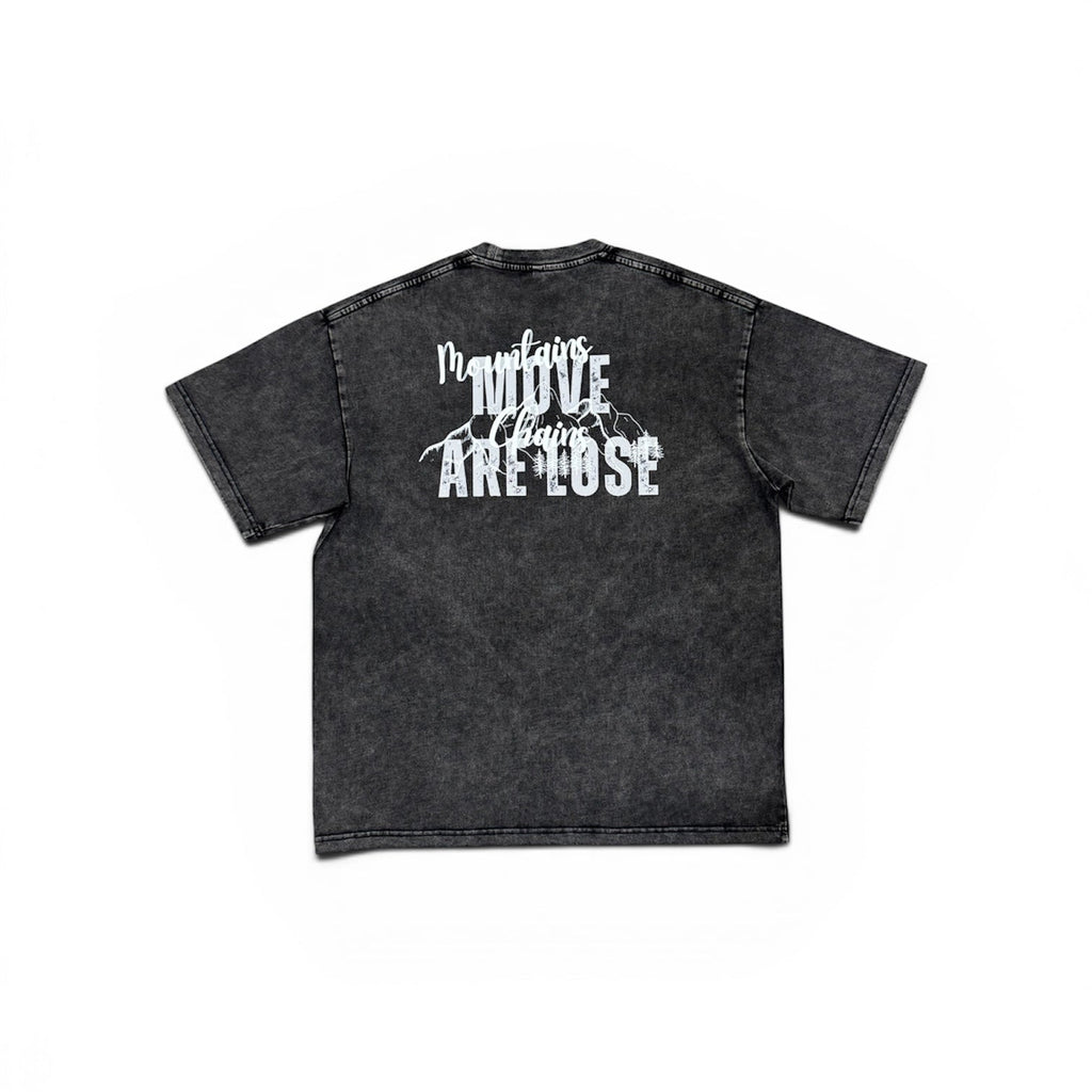 M.M Snow Washed Oversized Cotton Tee
