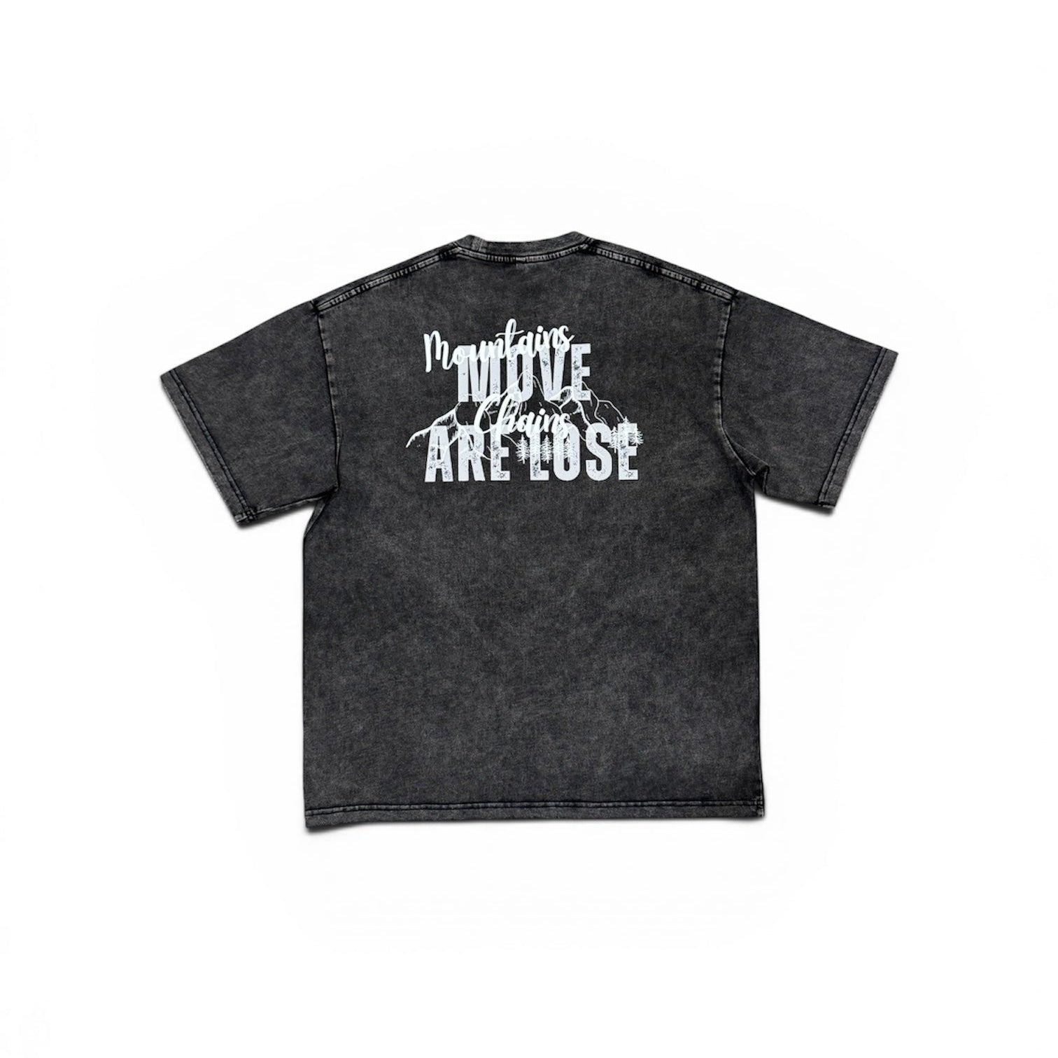 M.M Snow Washed Oversized Cotton Tee