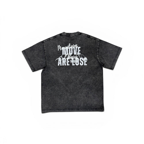 Snow Washed Oversized Cotton Tee